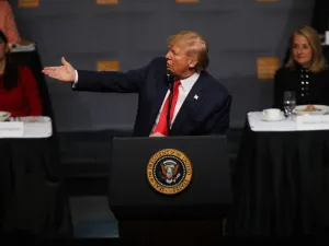 US President Donald Trump speaks at the Economic Club of New York on November 12, 2019 in New York City. (AFP/ File Photo)