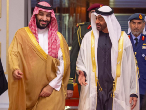 MBS and Mohammad Ben Zayed (AFP)