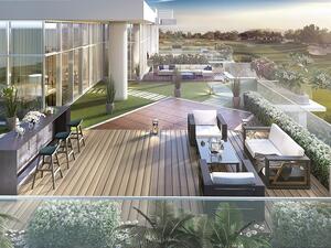 Terrace garden at High Gardens, DAMAC Hills.