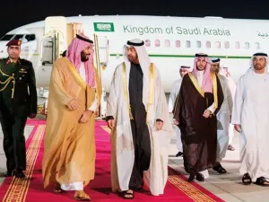 Saudi Arabia’s Crown Prince Mohammad bin Salman  make an official visit to the United Arab Emirates (Twitter)