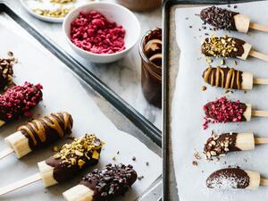 حلوى الموز بالشوكولاته