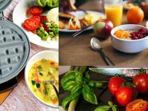 وافل البيض (الاومليت بالخضار)