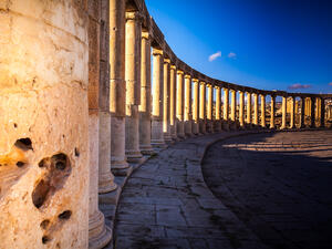 Columns in Ancient Ruins in the ancient city of Jerash (Shutterstock)	