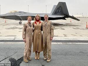 إيفانكا ترامب تزور قاعدة العديد الأمريكية في قطر