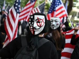 People take part in a march from Chater Garden to the US Consulate in Hong Kong on December 1, 2019. (AFP/ File Photo)