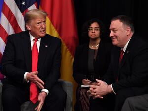 US President Donald Trump (L) speaks to US Secretary of State Mike Pompeo. (AFP/ File Photo)