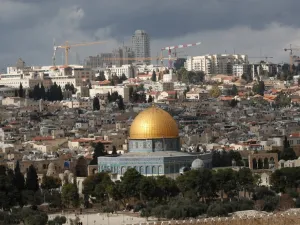 The Dome of the Rock mosque stands in the Old City of Jerusalem in a general view taken from the Mount of Olives on December 6, 2019. EMMANUEL DUNAND / AFP