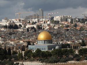 The Dome of the Rock mosque stands in the Old City of Jerusalem in a general view taken from the Mount of Olives on December 6, 2019. EMMANUEL DUNAND / AFP
