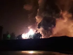 Homs Oil Refinery (Twitter)