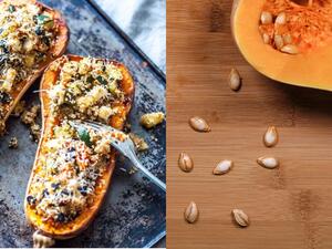 قرع محشي بالكينوا