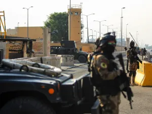 US embassy in the capital Baghdad (AFP)