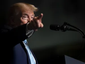 President Donald Trump speaks during a 'Evangelicals for Trump' campaign event held at the King Jesus International Ministry in Miami, Florida. President Donald Trump thumbed his nose January 5, 2020. (AFP/ File Photo)