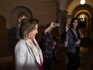 House Speaker Nancy Pelosi, D-CA, arrives at the US Capitol in Washington, DC on January 7, 2020. MANDEL NGAN / AFP