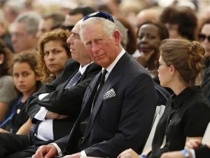 Britain's Prince Charles attends the funeral of former Israeli president and prime minister Shimon Peres at the Mount Herzl national cemetery in Jerusalem on September 30, 2016. (AFP Photo/Pool/Abir Sultan)