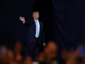 President Donald Trump exits after holding an 'Evangelicals for Trump' campaign event held at the King Jesus International Ministry on January 03, 2020 in Miami, Florida. (AFP/ File Photo)