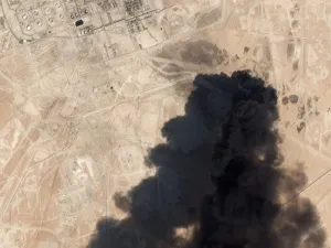 Houthi forces attacked "Aramco (facilities) in Jizan, Abha and Jizan airports, Khamis Mushait base and vital targets deep inside Saudi Arabia with a large number of missiles and drones. (AFP)