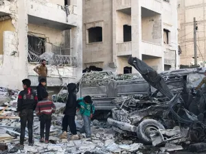 More than 1 million Syrians have moved near the Turkish border due to intense attacks over the last year. (AFP)