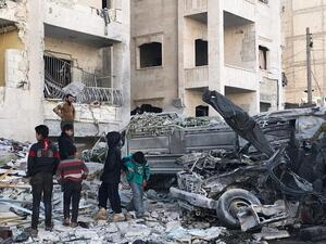 More than 1 million Syrians have moved near the Turkish border due to intense attacks over the last year. (AFP)