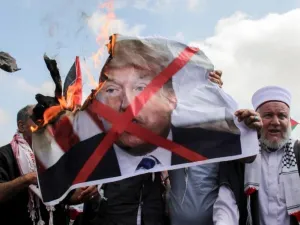 Palestinians protest Trump's 'Deal of the Century'. (AFP/ File Photo)