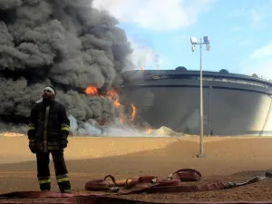 The disruption to oil exports is expected to more than halve the country's daily crude production, to 500,000 barrels from 1.3 million barrels. (AFP/ File Photo)