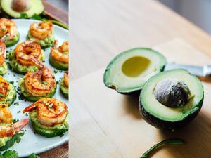 مقبلات الأفوكادو والروبيان