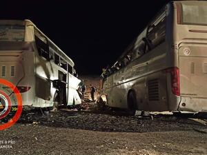 اصطدام حافلتين في بلدة سطيل التابعة لمدينة وادي سوف 