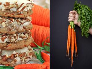 كوكيز الجزر مع الجبن الكريمي والجوز