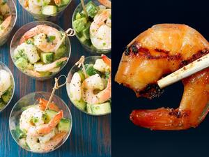 وصفة سلطة الروبيان المشوي بالليمون