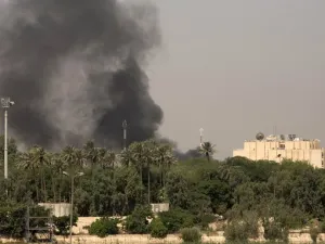 Baghdad's fortified Green Zone (Twitter)
