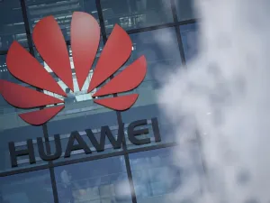 In this file photo taken on January 28, 2020 A photograph shows the logo of Chinese company Huawei at their main UK offices in Reading, west of London, on January 28, 2020. British telecoms giant Vodafone said on February 5, 2020 that it would cost 200 million euros ($221 million) over five years to remove Chinese group Huawei's equipment from core 5G European activities. DANIEL LEAL-OLIVAS / AFP