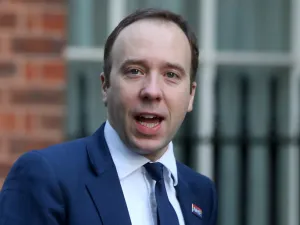 Britain's Health and Social Care Secretary Matt Hancock arrives at 10 Downing Street in central London on February 6, 2020, to attend a meeting of the cabinet. ISABEL INFANTES / AFP