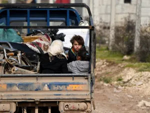 Russia-backed Syrian regime forces pursue their offensive in the northwestern Idlib province, which has killed 300 civilians since December and displaced 520,000 people, in one of the biggest upheavals of the nine-year war. Rami al SAYED / AFP
