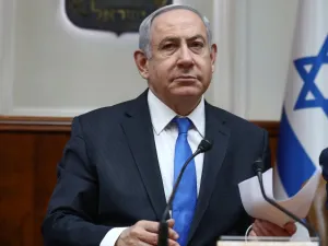 In this file photo taken on February 16, 2020 Israeli Prime Minister Benjamin Netanyahu chairs his weekly cabinet meeting in Jerusalem on February 16, 2020. AFP