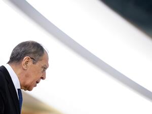 Russian Foreign Minister Serguei Lavrov delivers a speech at the UN Human Rights Council's main annual session on February 25, 2020 in Geneva. Fabrice COFFRINI / AFP
