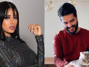 Riad appeared in the video performing an Iraqi song (source: @rahmariadh and @nassifzaytoun Instagram)