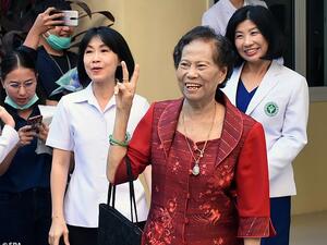 Jaimuay Sae-ung, who developed pneumonia, was the first Thai national to catch the deadly virus. She has defied the ‘one-in-a-million’ odds to survive her battle with the coronavirus. (EPA)