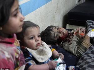 The shelling is an escalation of hostilities in Syria that have sparked the biggest exodus of people since the civil war began nine years ago. AFP