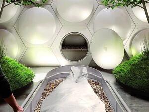 Bodies are placed in a special vessel along with wood chips and plant material, it is then slowly turned to allow microbes to break down the remains over about a month  (dailymail/Kundig)