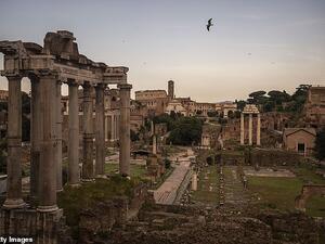 Tomb discovered under the Roman Forum (pictured) could be the resting place of the city's legendary founder Romulus. (Getty Image)