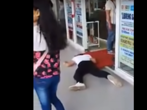 A Filipino vlogger was arrested after he pretended to fall unconscious while wearing a face mask. (Video Screenshot)