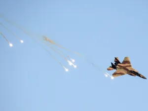 While some missiles were intercepted by Syria, others hit their intended targets. AFP