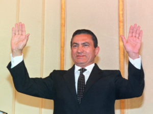 Hosni Mubarak in Cairo in October 1987. (Norbert Schiller/Archives/AFP Via Getty Images) (Norbert Schiller/AFP via Getty Images)