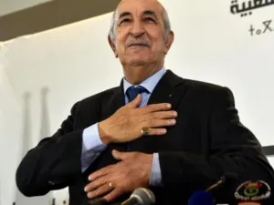 Algerian President Abdelmadjid Tebboune. AFP