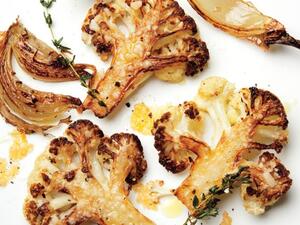 أزهار القرنبيط المقرمشة