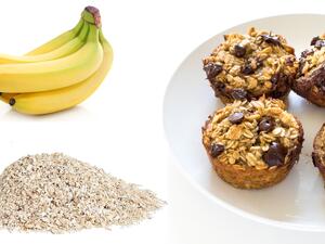 مافن الموز والشوكولاته الصحي