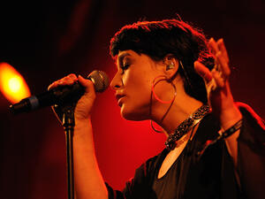 Jessica Lois, Jessie Ware, a British singer-songwriter, performs at Heineken Primavera Sound 2013 Festival, Pitchfork Stage, on May 23, 2013 in Barcelona, Spain. (Shutterstock/ File Photo)
