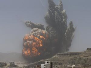 قصف للتحالف العربي على اليمن