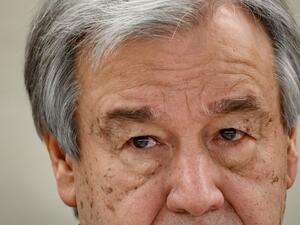 UN Secretary-General Antonio Guterres looks on during the opening of the UN Human Rights Council's main annual session on February 24, 2020 in Geneva. The UN's secretary general launched a "call to action" on Monday against rising attacks on human rights worldwide, highlighting the persecution of minorities and "alarming levels of femicide". Fabrice COFFRINI / AFP