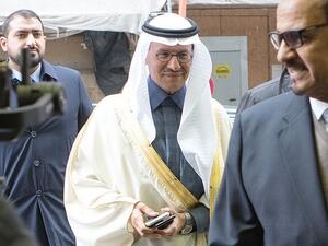 Prince Abdulaziz bin Salman Al-Saud, Minister of Energy of Saudi Arabia, arrives for the 178th meeting of the Organization of Petroleum Exporting Countries in Vienna, Austria on March 6. OPEC members tried to get allies to agree to cut global oil production by 1.5million barrels a day to stabilize the market (AFP)