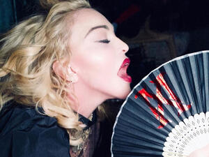 Madonna reportedly had to be held up by a backing dancer (source: @madonna Instagram)